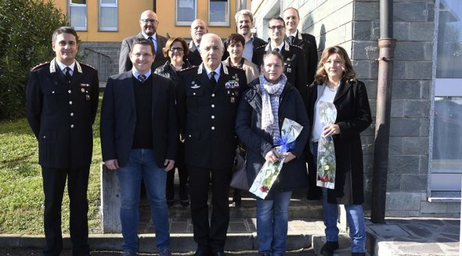 IL GENERALE DI DIVISIONE DEI CARABINIERI TEO LUZI IN VISITA AL COMANDO DI TREVIGLIO