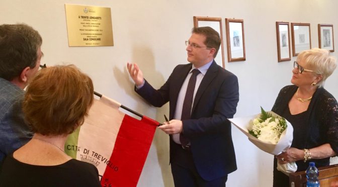SALA CONSILIARE: TREVIGLIO RICORDA TRENTO LONGARETTI