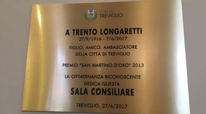 DOPPIO APPUNTAMENTO OGGI NELLA SALA CONSILIARE “TRENTO LONGARETTI”