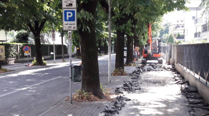 INIZIATI I LAVORI DI ASFALTATURA