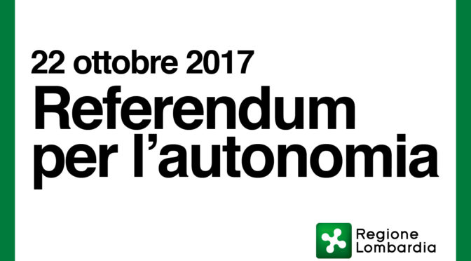 NOMINA SCRUTATORI PER IL REFERENDUM CONSULTIVO REGIONALE PER L’AUTONOMIA DEL 22 OTTOBRE 2017: PRIORITÀ A STUDENTI E DISOCCUPATI