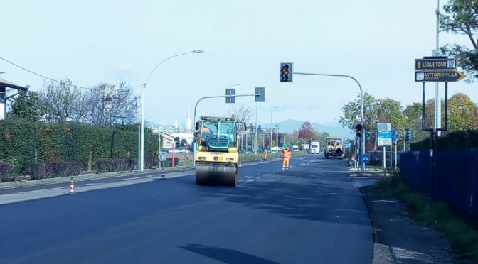ASFALTATE LE STRADE PROVINCIALI SUL TERRITORIO TREVIGLIESE