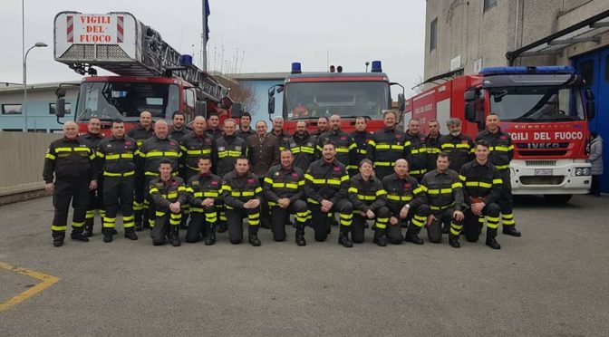 GRAZIE AI VIGILI DEL FUOCO VOLONTARI DEL DISTACCAMENTO DI TREVIGLIO