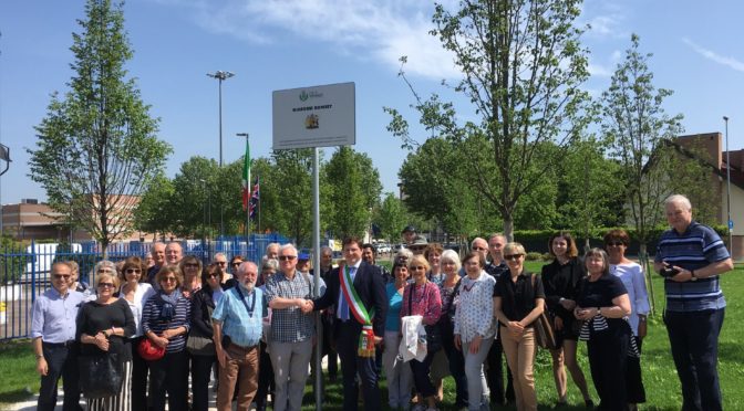 INAUGURATI I “GIARDINI ROMSEY” DAVANTI AL PALAFACCHETTI